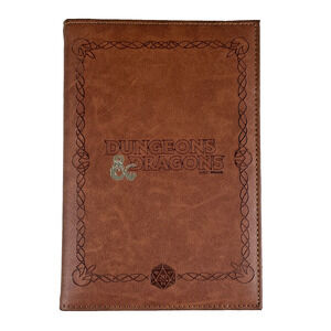 Dungeons & Dragons Embossed Brown Faux Leather Journal Book Cover Official D&D